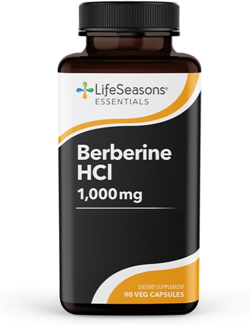 LifeSeasons Berberine Capsules - 1000mg for Digestion, Heart, and Immune Health - Balances Blood Sugar & Lipid Levels - 90 Count