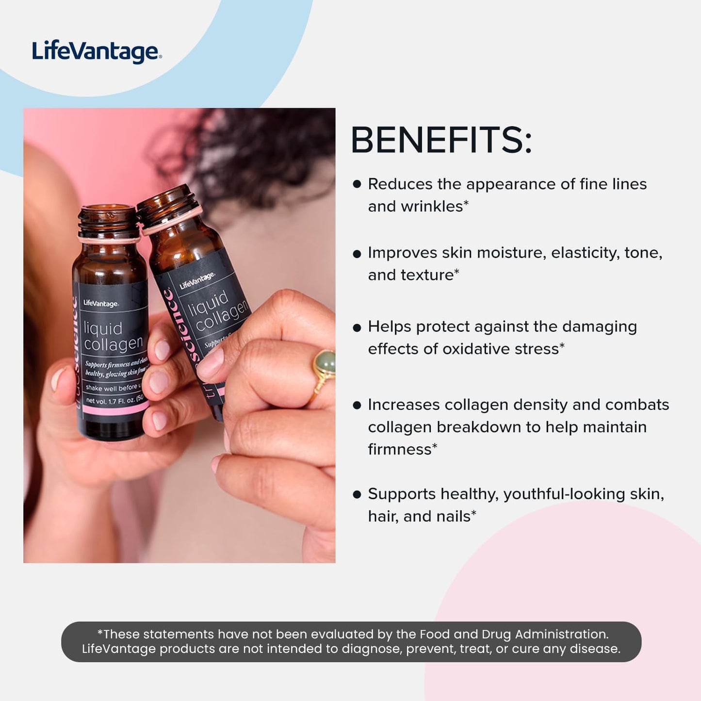 LifeVantage TrueScience Liquid Collagen - Skin Glow & Firmness Support - Collagen Boosting Formula - 30 Bottles x 1.7 Fl. oz.