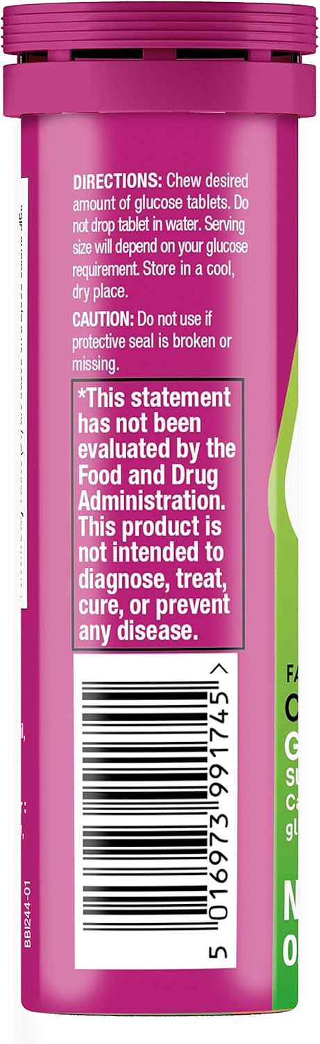 Lift Glucose Blueberry Energy Chewable Tablets - 120 Count Pack
