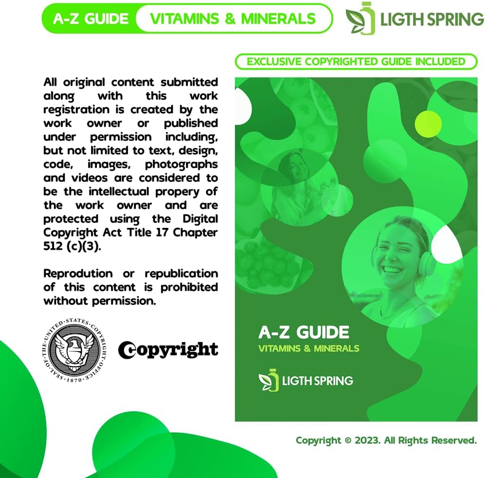 LightSpring Spring Valley Adult Calcium Plus Vitamin D Gummies, 500mg, 1000 IU, Assorted Flavors, 100 Ct (2 Pack) Bundle with Exclusive A to Z Vitamins & Minerals - Better Light&Spring Guide (3 Items)