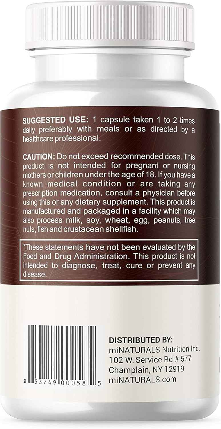 Lions Mane Supplement Capsules - 5 Mushroom Complex Helps with Immune System and Brain Health - Chaga, Reishi, Shiitake, Lions Mane, and Maitake Mushroom Extracts