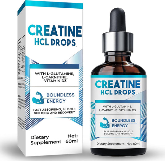 Liquid Creatine HCL Drops for Energy & Strength Boost - Weeping Willow Oil Co - 2FL.OZ