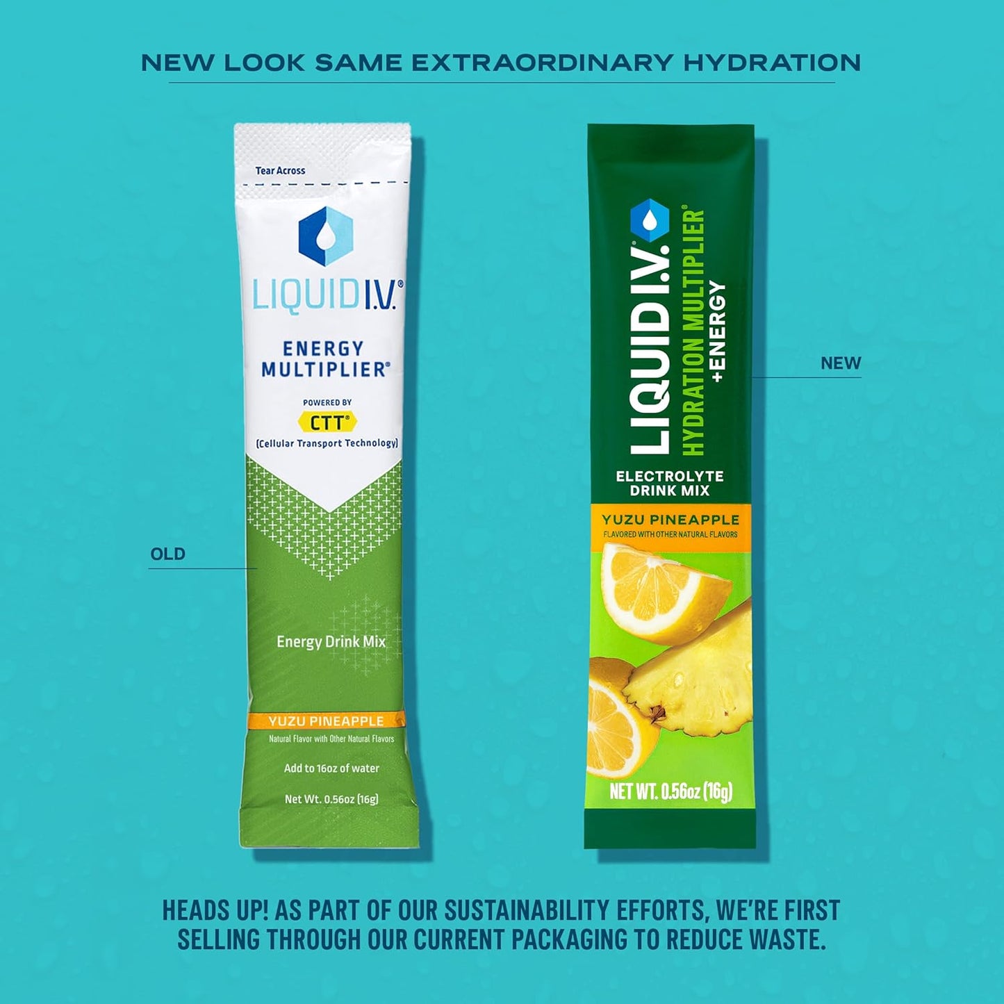 Liquid I.V.® Hydration Multiplier® +Energy Mango Tamarind Powder Packets - Electrolyte Drink Mix Sticks - Non-GMO - 14 Servings x 12 Pack
