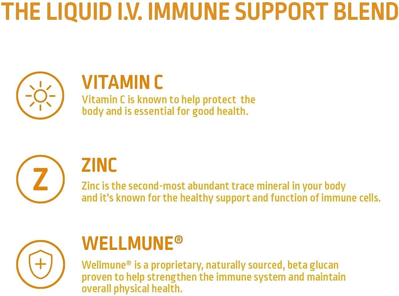 Liquid IV Immune Hydration Drink Mix - 10 Pack, 0.56 OZ