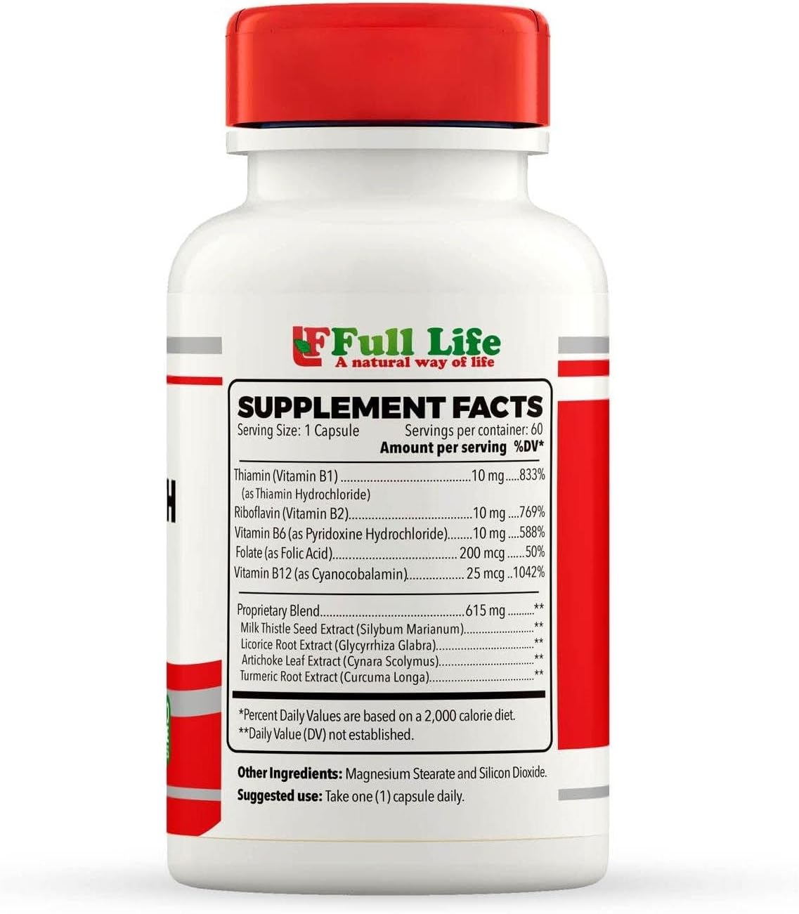 Liver Health Supplement - 60 Vegetarian Capsules for Full Life Support