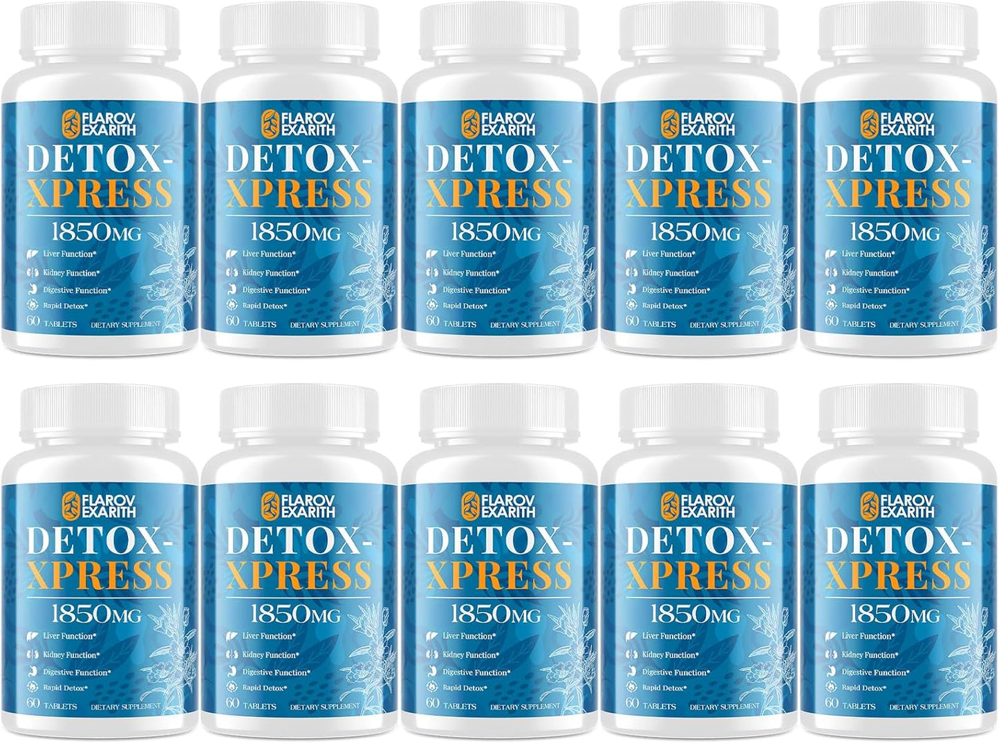 Liver Kidney Cleanse Detox & Repair with Milk Thistle - Herbal Formula for Body Detox, Toxin Flush, Digestion Balance & Mood - 600 Vegan Tablets