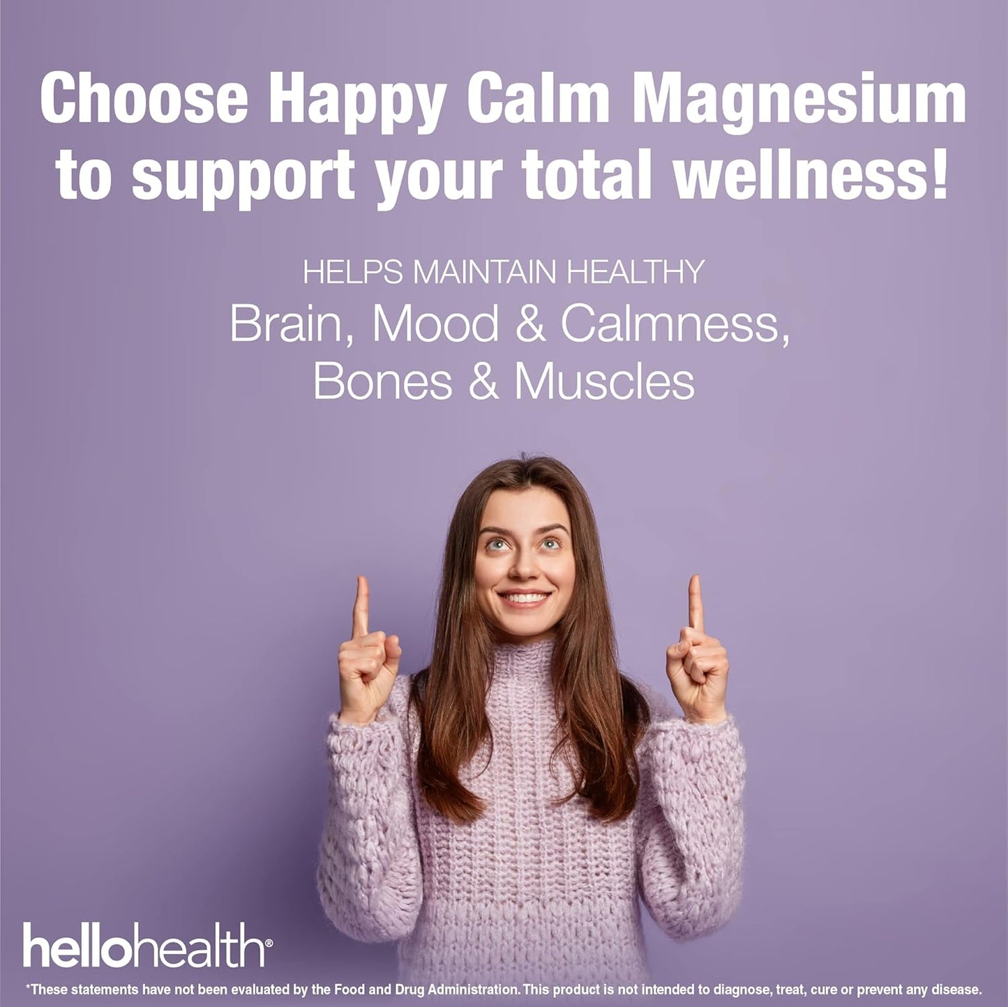 Magnesium Glycinate Chelated Supplement for Calm, Sleep, Muscle Recovery - 400mg Serving, 90 ct - 2 Pack