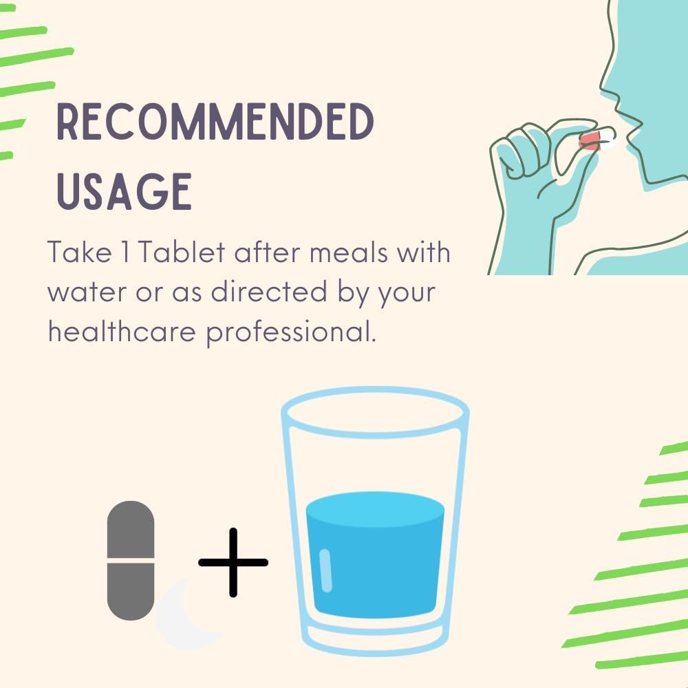 Magnesium Glycinate + Zinc Supplement for Bone, Muscle, Nerve Health - 60 Vegetarian Tablets - Promotes Relaxation, Heart Support