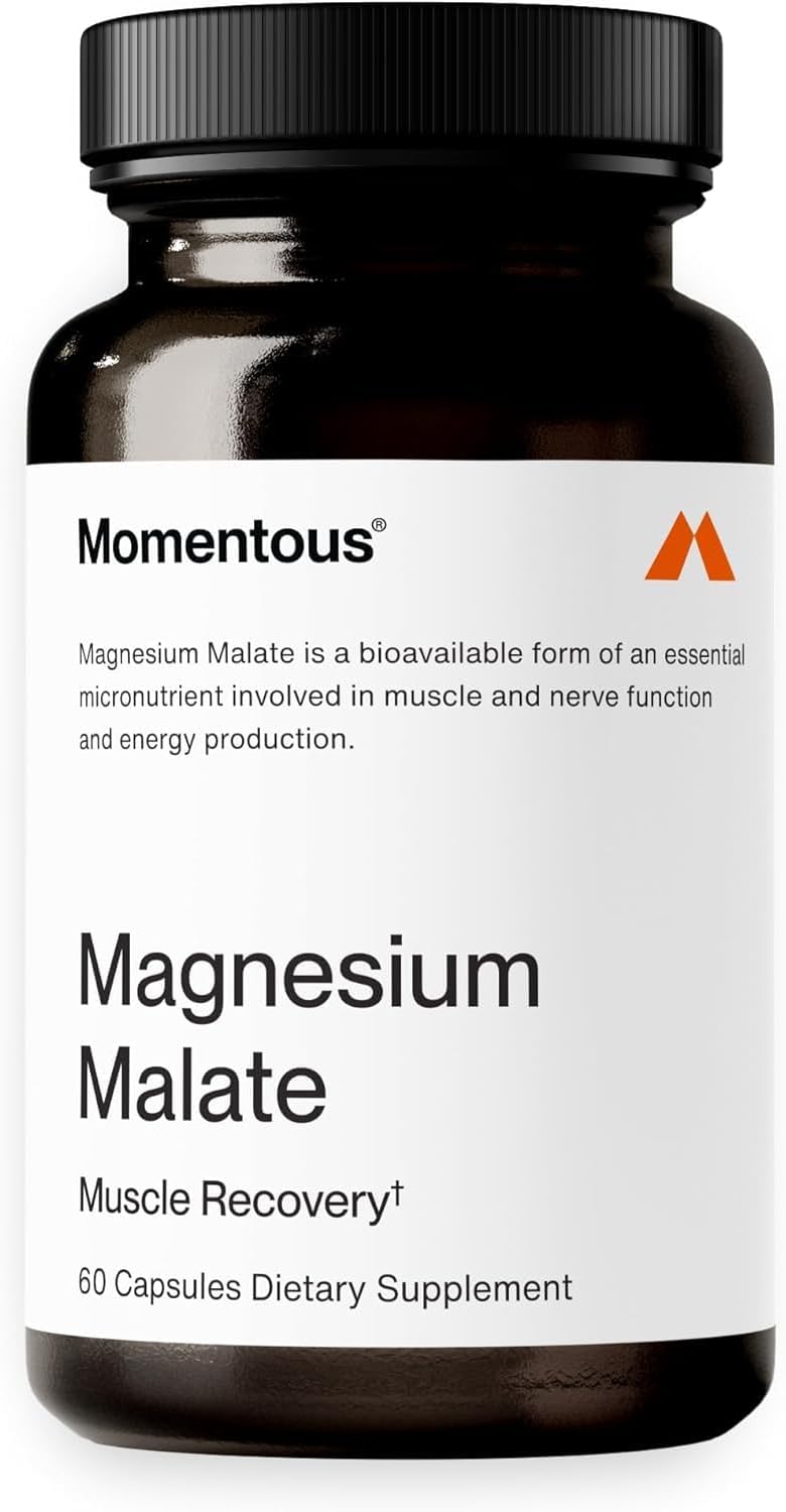 Magnesium Malate Capsules - 60 Count, 30 Day Supply, Informed Choice & Sport Certified