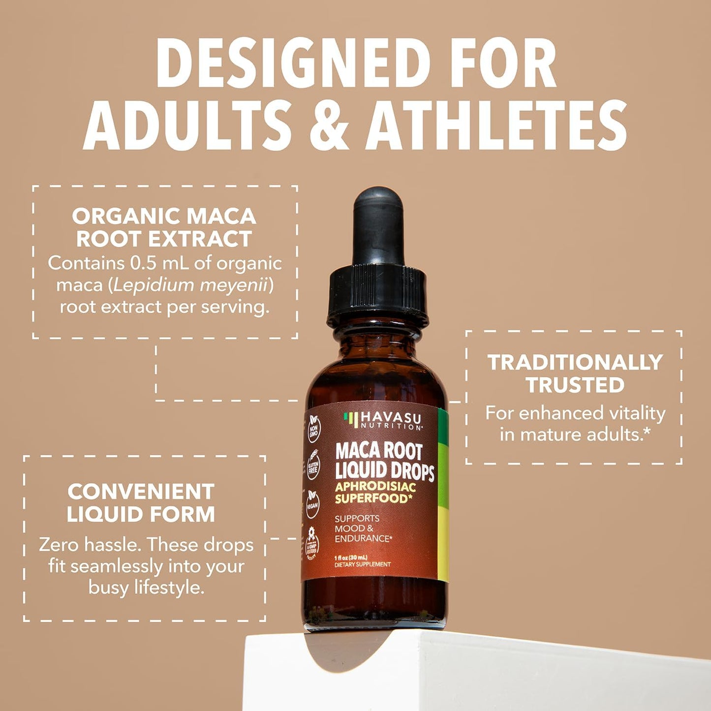 Male Endurance Bundle: L-Arginine Gummies and Organic Maca Root Liquid Drops by Havasu Nutrition