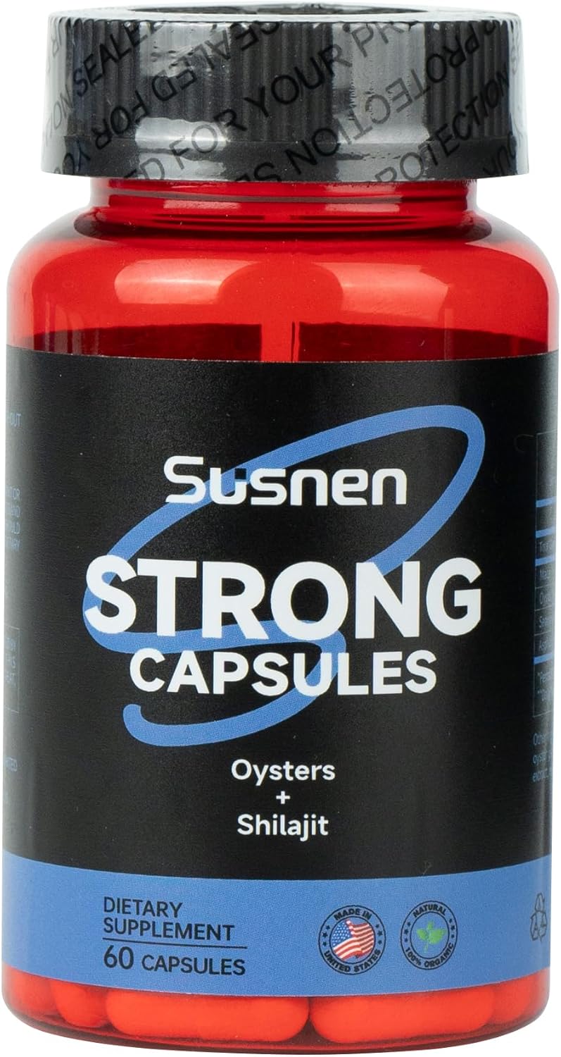 Male Energy Supplement with Oyster Titanium Seaweed Extract and Minerals - Promotes Absorption and Strengthens Body - 60 Capsules