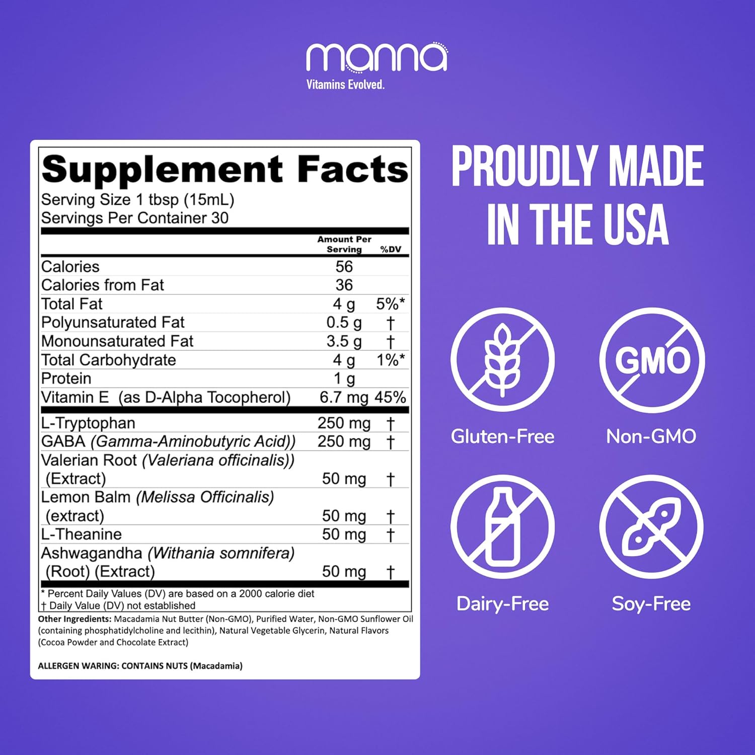 Manna Sleep Complex: Natural Supplement with Ashwagandha for Quality Rest and Sleep Support