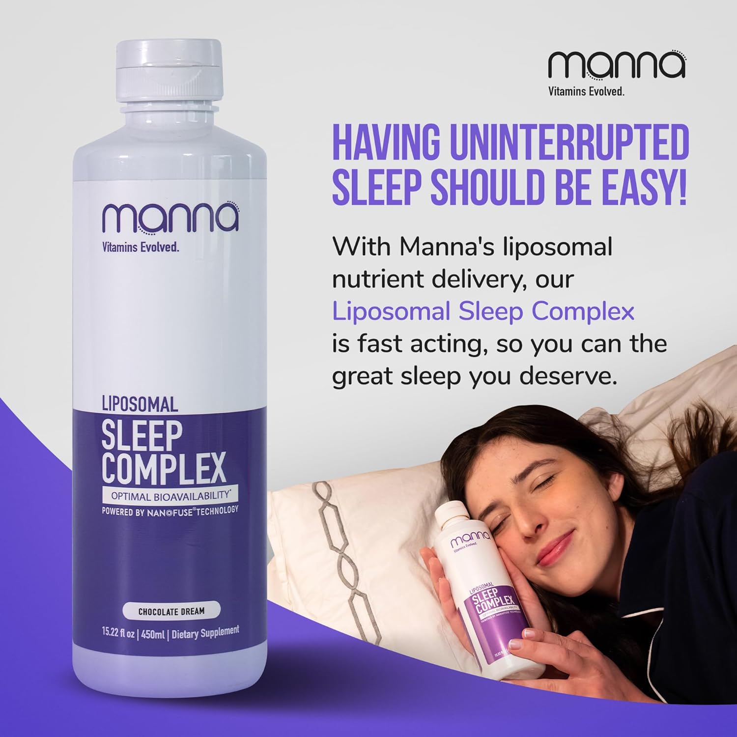 Manna Sleep Complex: Natural Supplement with Ashwagandha for Quality Rest and Sleep Support