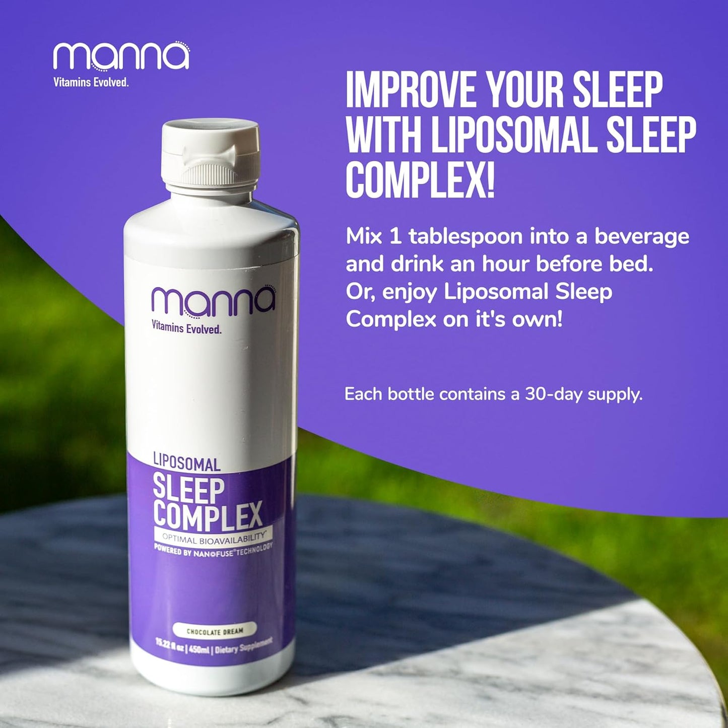 Manna Sleep Complex: Natural Supplement with Ashwagandha for Quality Rest and Sleep Support