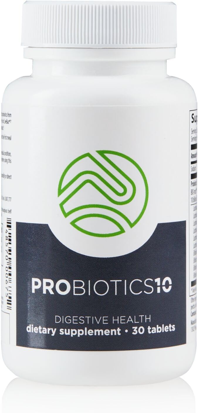 Market America NutriClean Probiotics-10 - Support Digestive Health with 10 Probiotic Strains - Single Bottle (30 Servings)