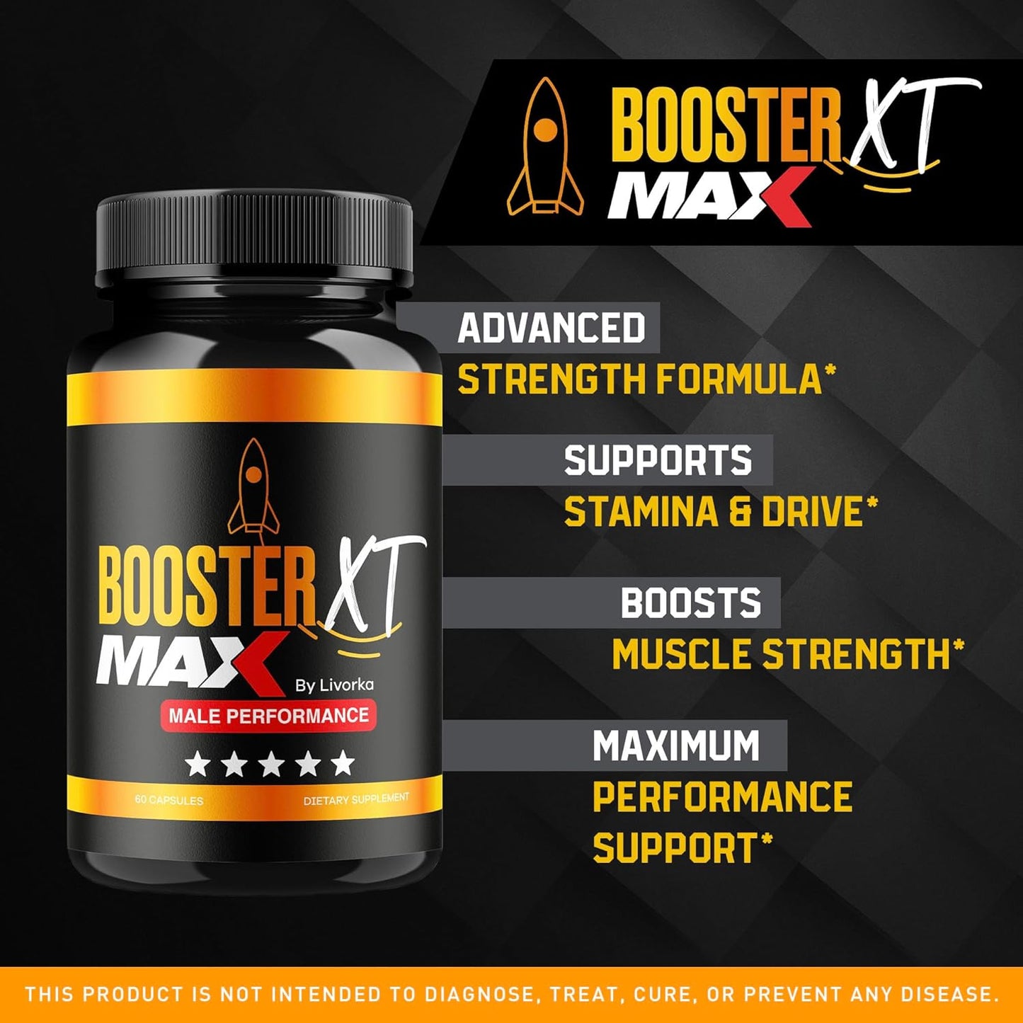 MAX Strength LIVORKA Booster XT Capsules - Pro Supplement with 60 Capsules - Reviews & Benefits