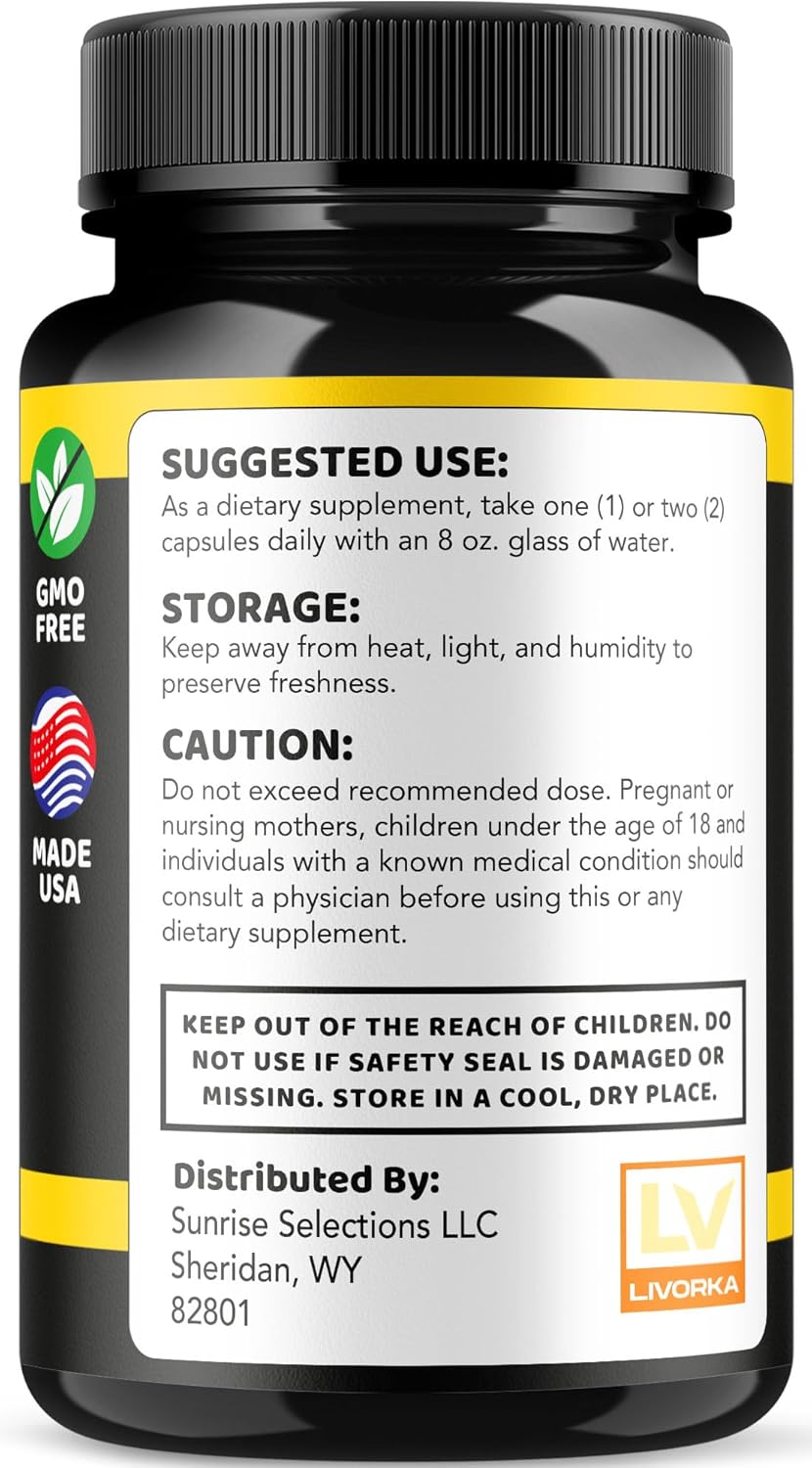 MAX Strength LIVORKA Booster XT Capsules - Pro Supplement with 60 Capsules - Reviews & Benefits