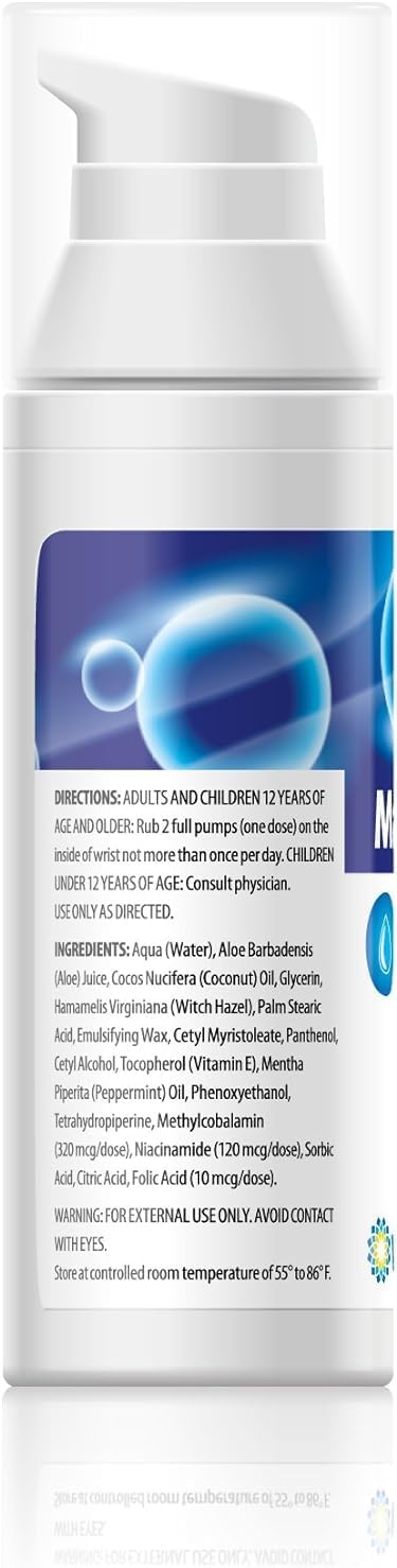 Maxasorb B12 Methylcobalamin Cream 1000 mcg for Energy, Health, and Skin - Pack of 6