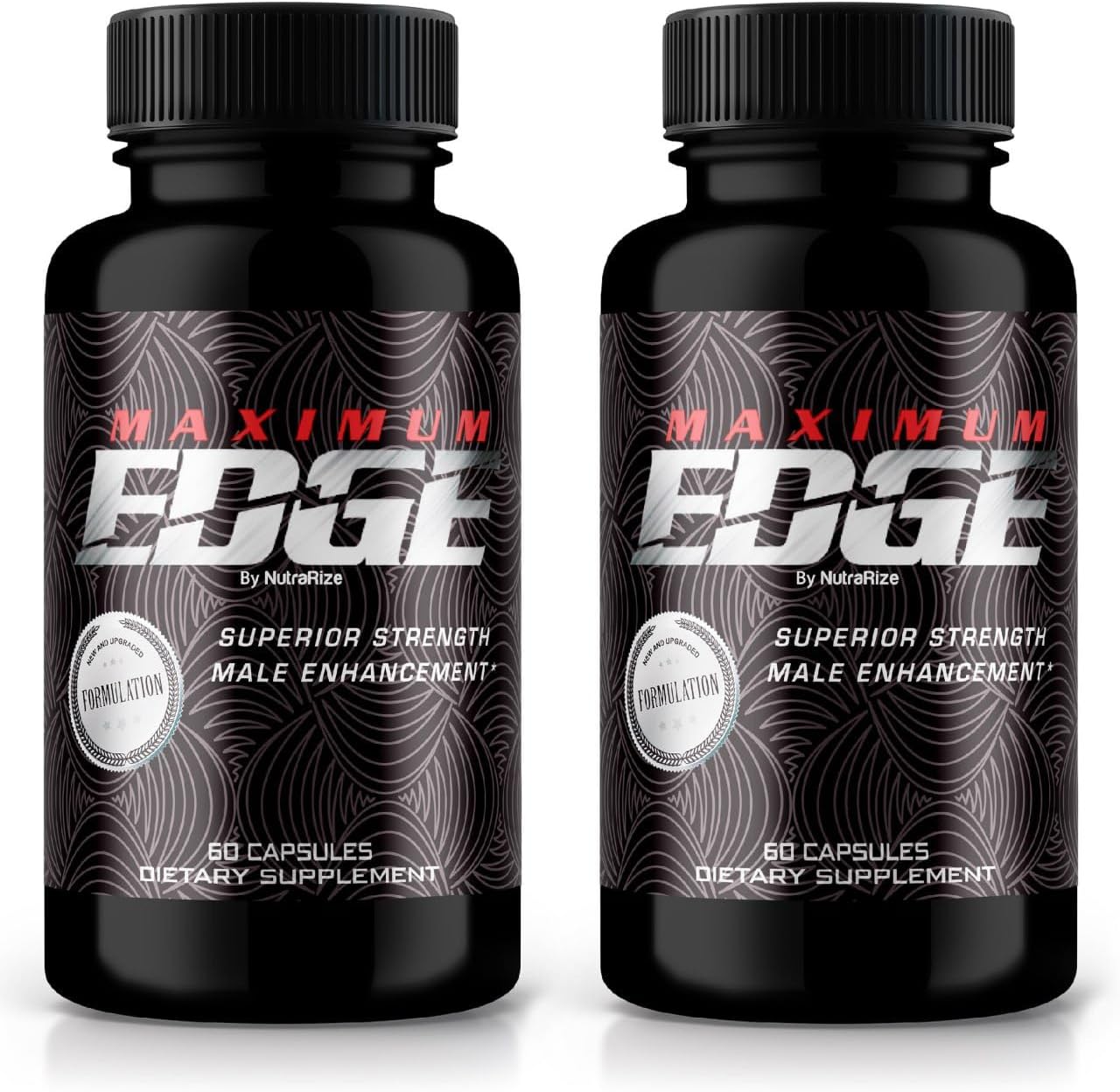 Maximum Edge Male Pills (2 Pack) - Complete Daily Formula for Men's Wellness & Performance, Advanced Dietary Supplement with 120 Capsules