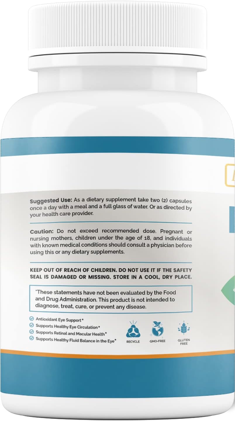 Maximum Slim Eye Health and Mineral Supplement - 60 Count - Enhance Your Vision and Wellness