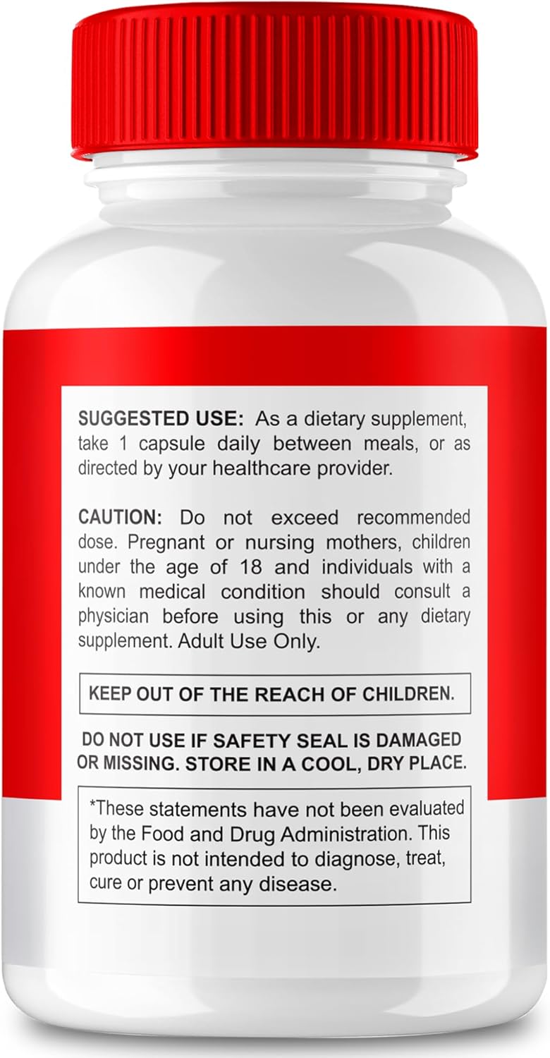 Maximum Strength Gluco Ally Capsules - Natural Gluco Ally Support Supplement for Health and Wellness - 5 Pack of GlucoAlly Pills