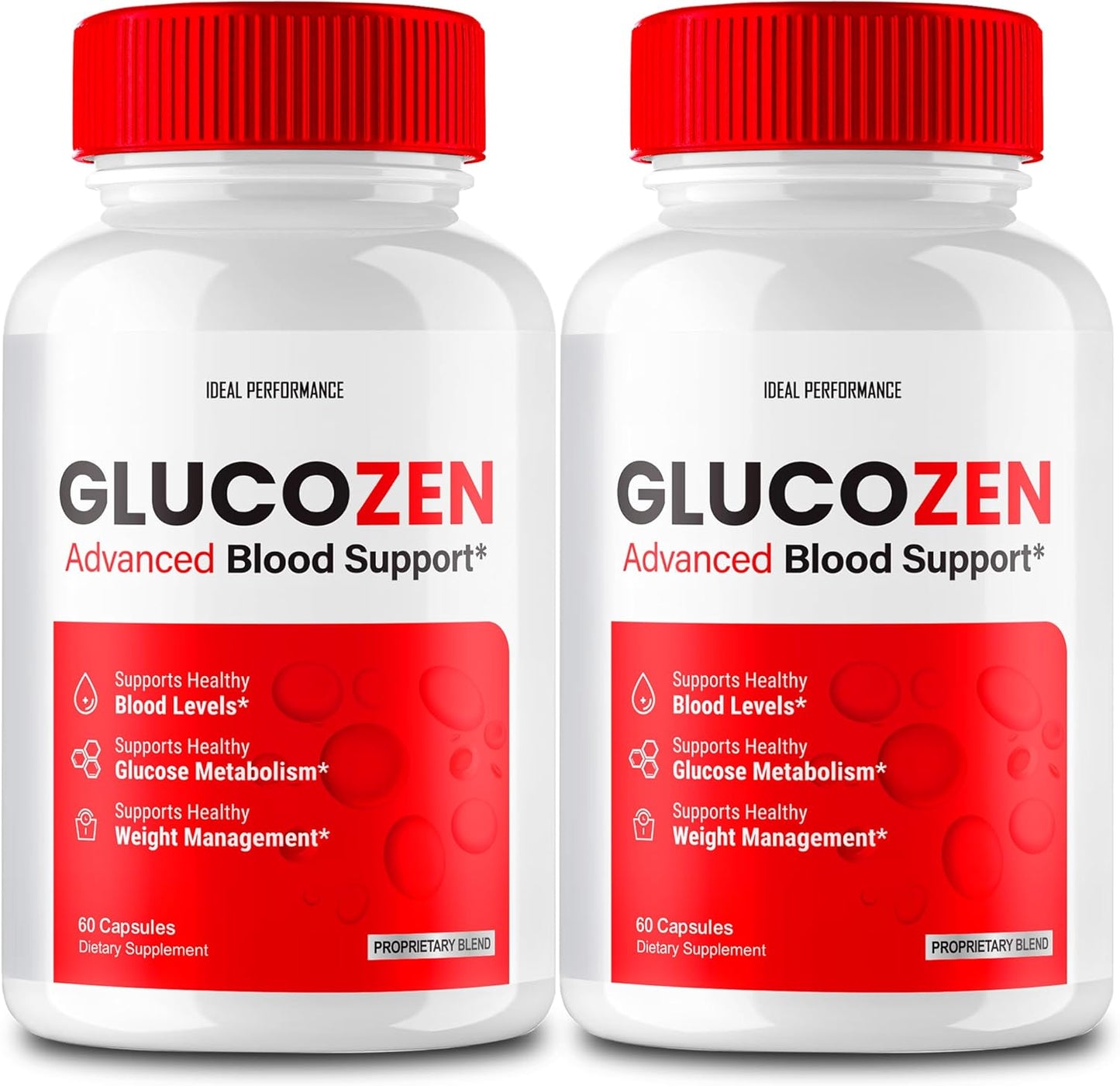 Maximum Strength Glucozen Support Capsules - All Natural Glucose Health Supplement for Wellness - 2 Pack of Gluco Zen Pills