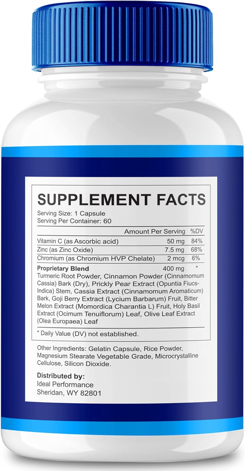Maximum Strength Insupure Capsules - All Natural Support Supplement for Ideal Health & Wellness (60 Capsules)