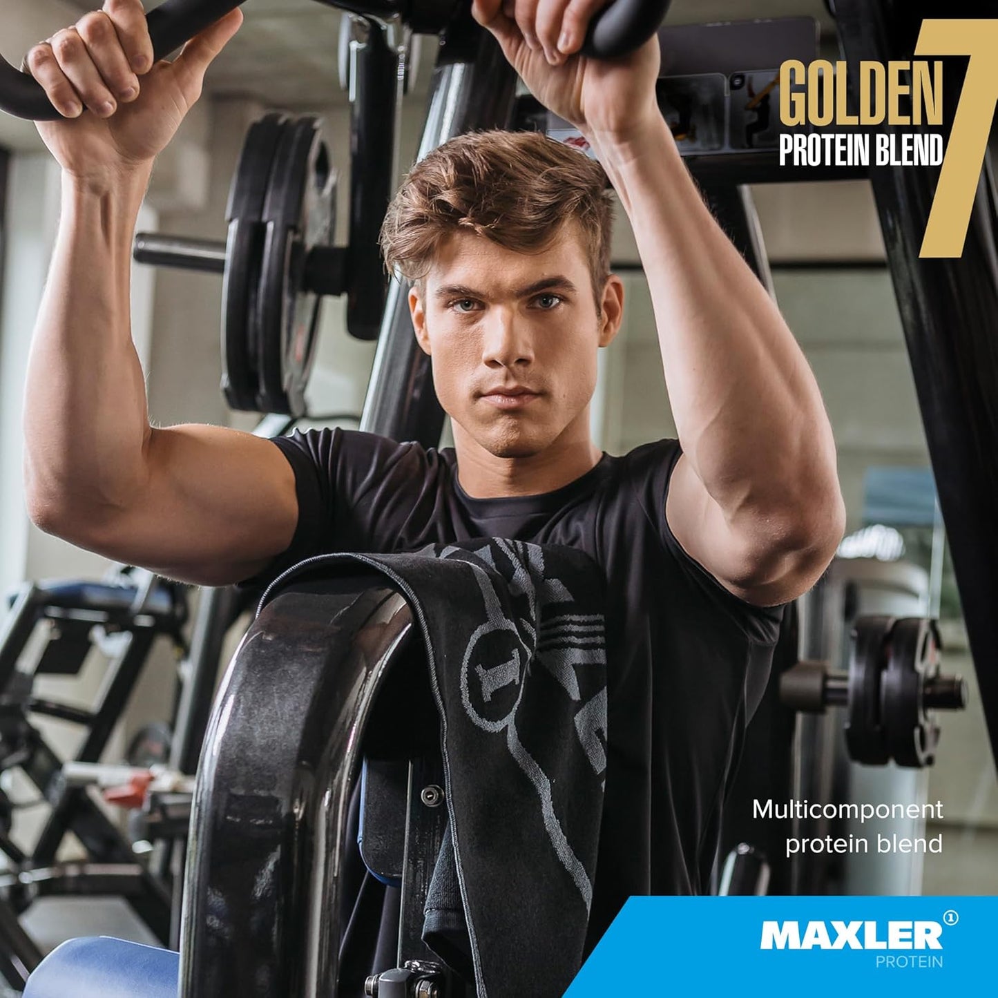 Maxler Golden 7 Protein Blend - Cookies and Cream Protein Powder 5 lb - Ideal for Building Muscle and Enhancing Recovery