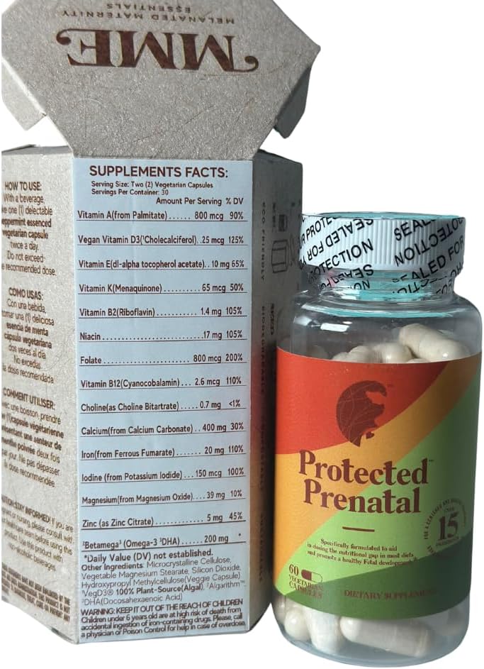 Melanated Maternity Multivitamins for Protected Prenatal Health