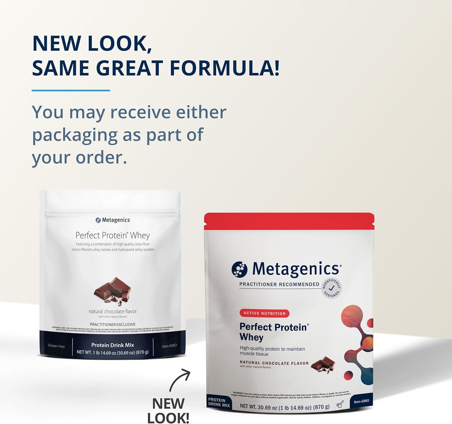 Metagenics Perfect Protein Whey - Chocolate Flavor - 30 Servings - High-Quality Whey Isolate & Hydrolyzed Protein