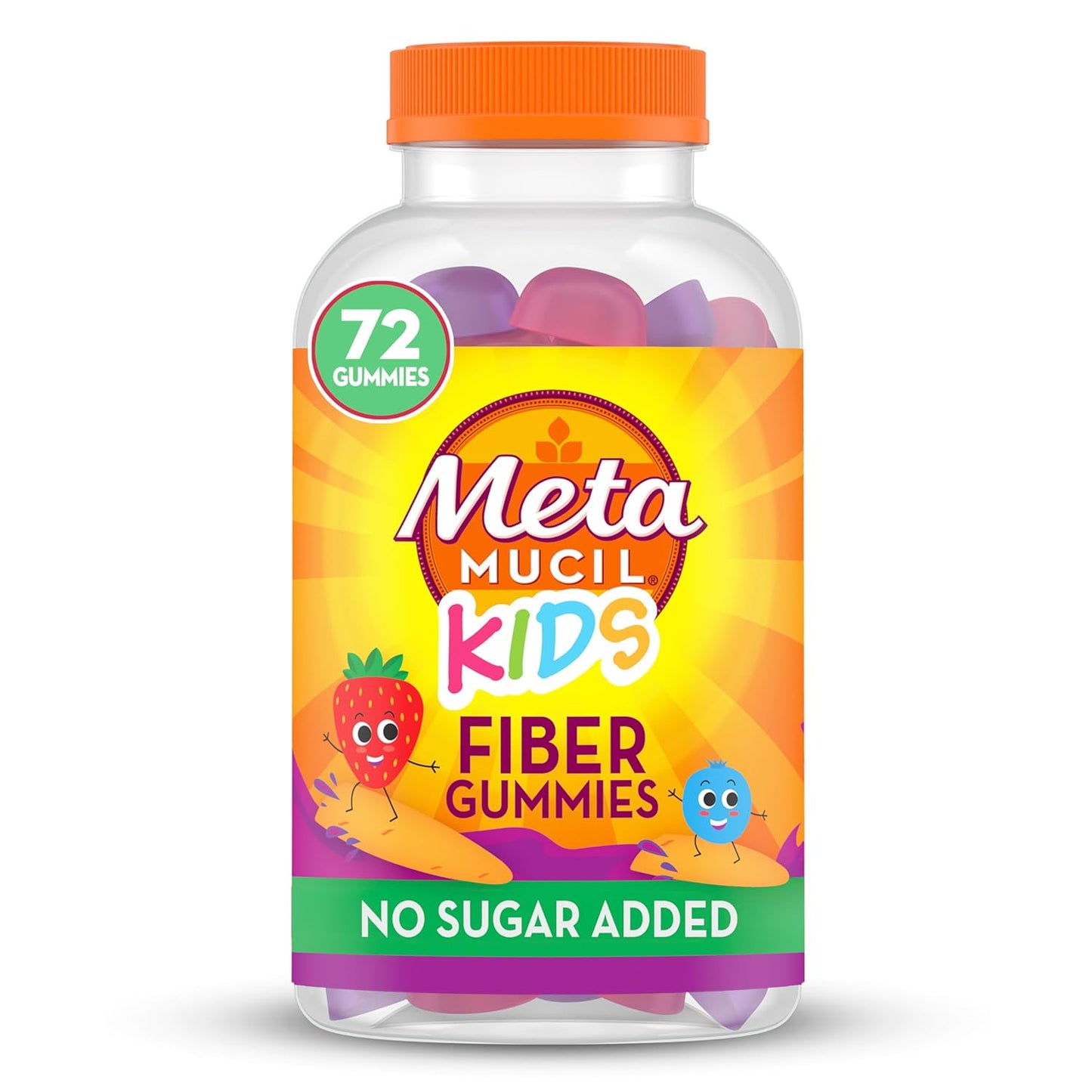 Metamucil Kids Fiber Supplement Gummies - 72 Count - Digestive Health Support