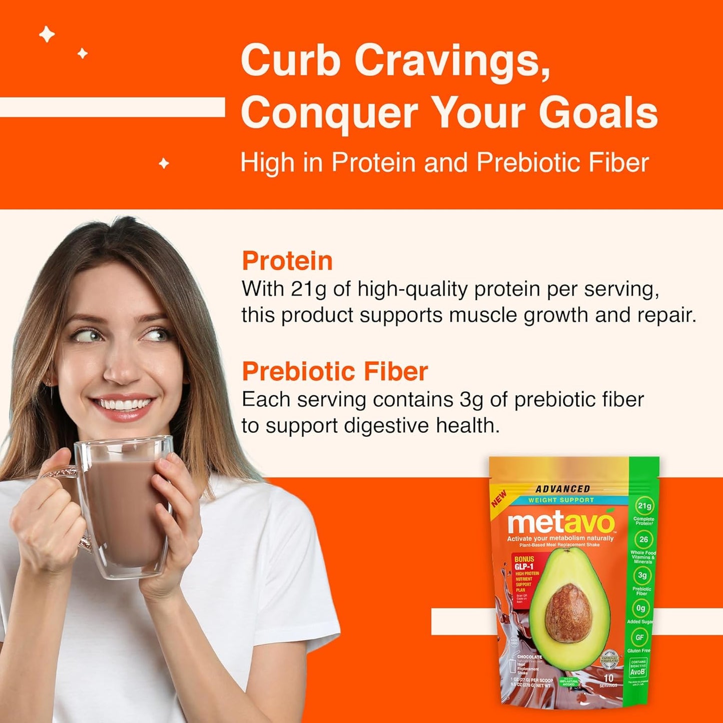 Metavo Chocolate Meal Replacement with Advanced Weight Support Formula