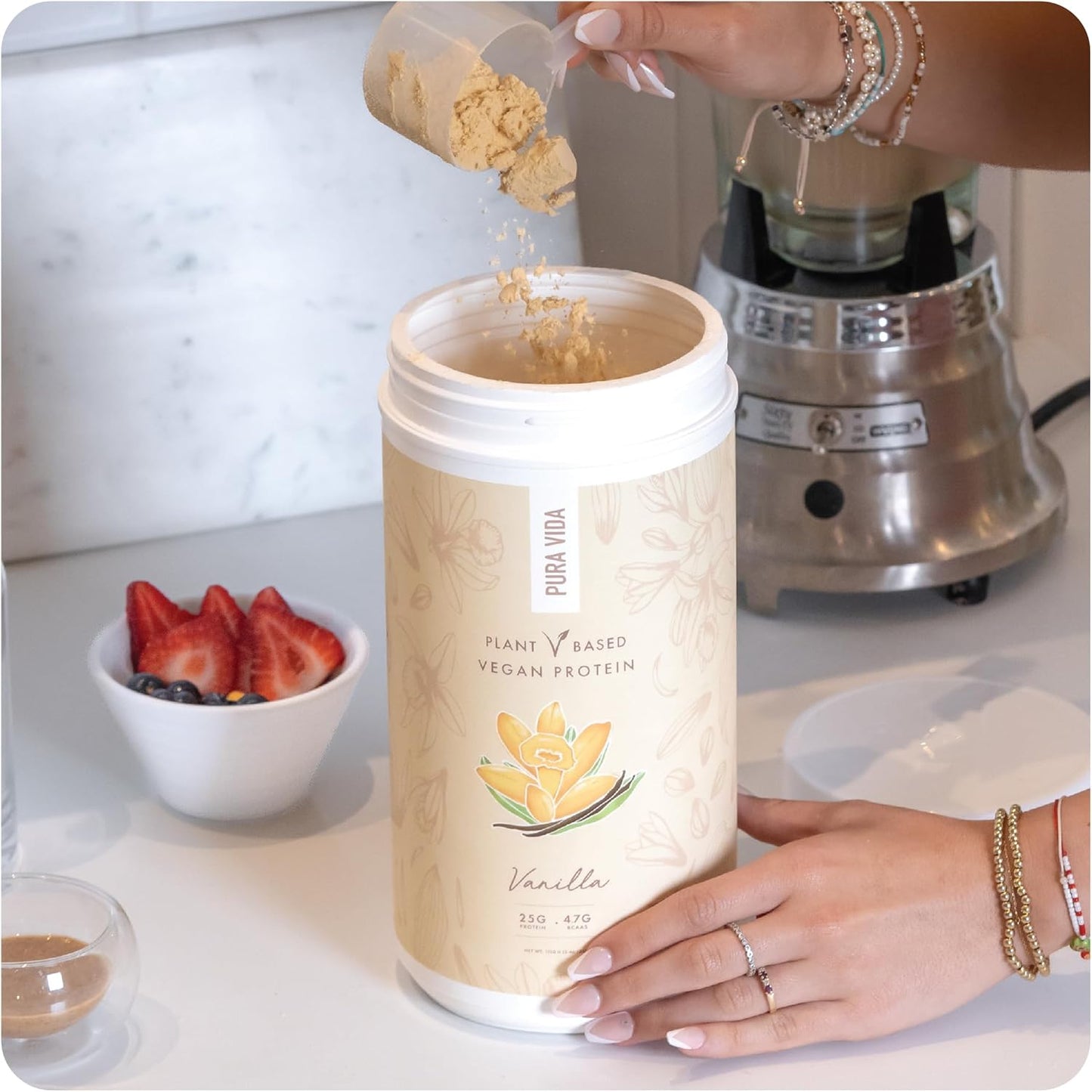 Miami Vanilla Plant-Based Vegan Protein by Pura Vida - Pure and Natural Flavor