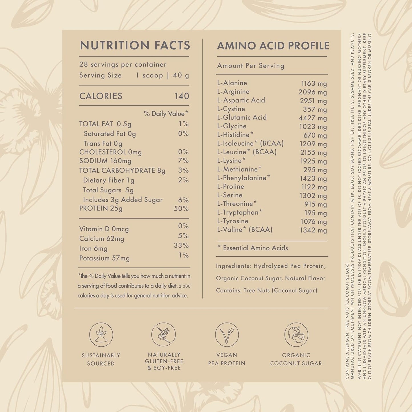 Miami Vanilla Plant-Based Vegan Protein by Pura Vida - Pure and Natural Flavor