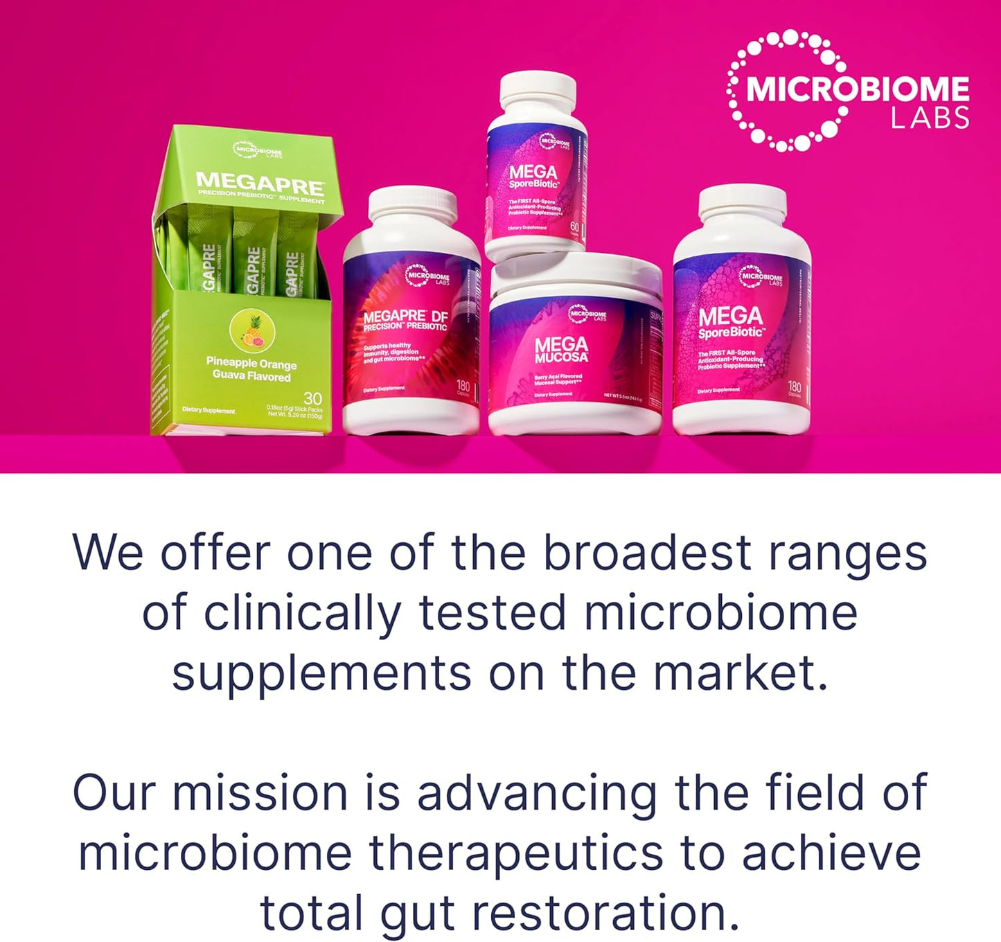 Microbiome Labs PyloGuard: Patented L. reuteri DSM17648 Digestive Comfort Supplement - Gut Health & Immune Support - Postbiotic (30 Caps)