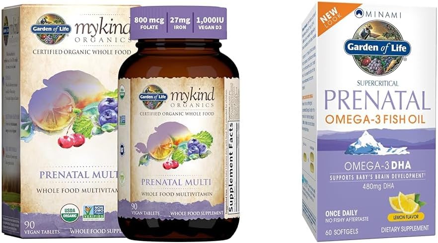 Minami Natural Prenatal Multivitamin with DHA Omega-3 - 60 Softgels for Women's Health during Pregnancy