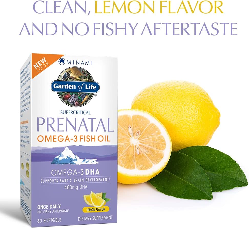 Minami Natural Prenatal Multivitamin with DHA Omega-3 - 60 Softgels for Women's Health during Pregnancy