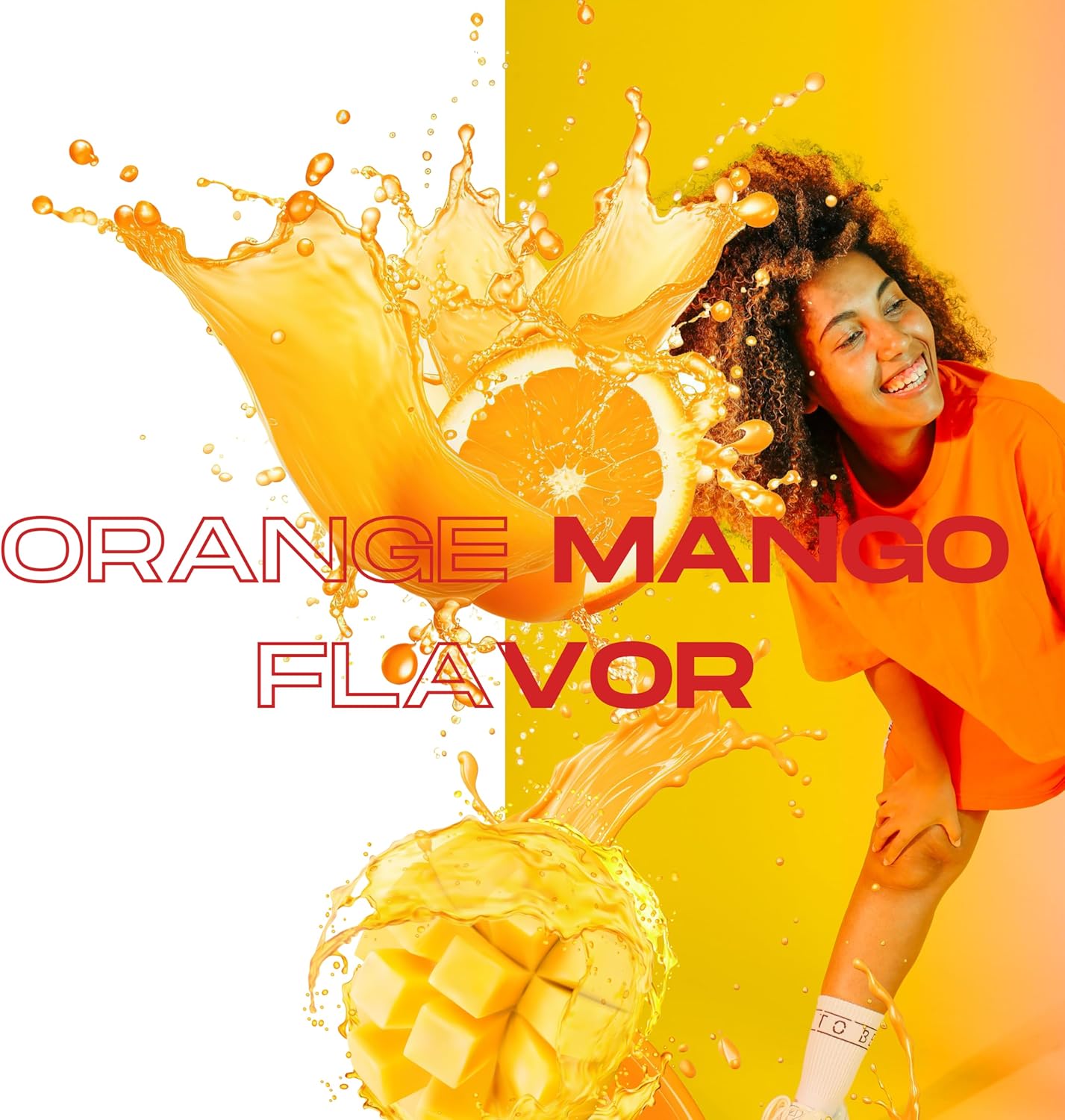 MindFX Energy Powder Drink Mix - Orange Mango Performance Blend with Natural Nootropics for Clean Energy and Enhanced Focus - 15 Sticks to Elevate Your Performance