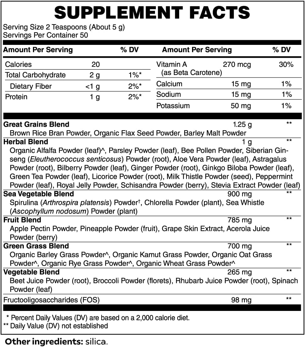 Minimo Nutrition Ultra Cleanse Smoothie Greens - Greens Blend for Physical & Mental Performance - 50 Servings, 8.8 oz.