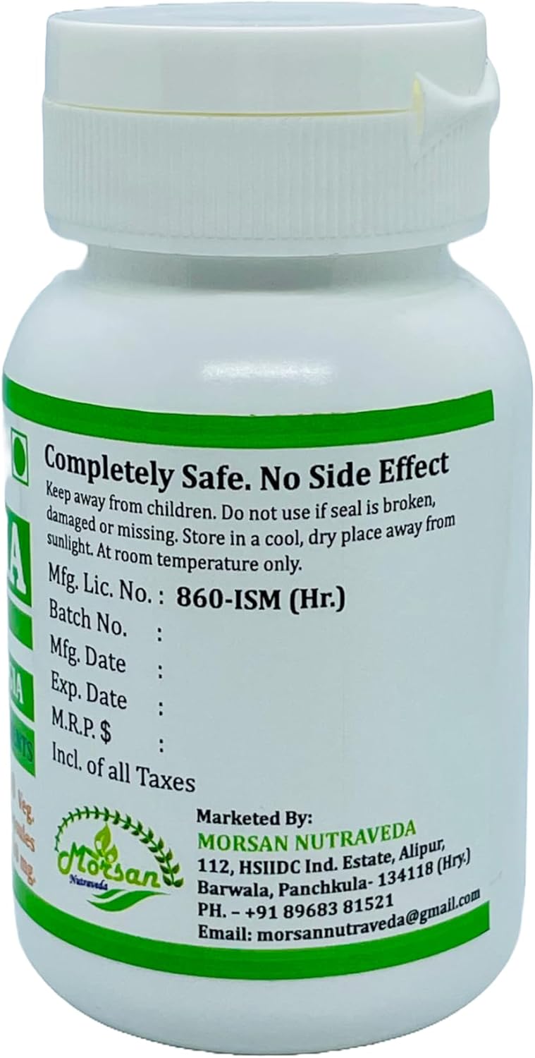 Morsan Nutraveda Herbal Garcinia Cambogia Extract Capsules - 100% Natural & Pure, High Potency (60 x 500mg Capsules, Pack of 4 Jars)