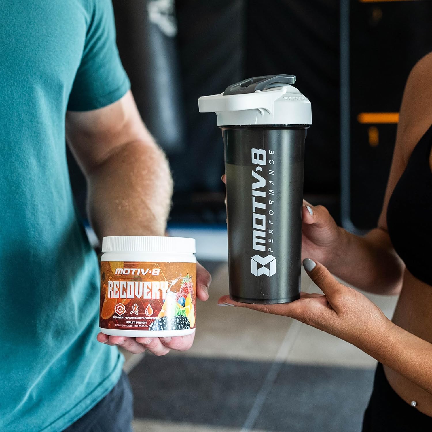 Motiv-8 Electrolyte Recovery Drink, Fruit Punch Flavor, Sugar-Free, Enhanced Endurance & Recovery - 60 Servings