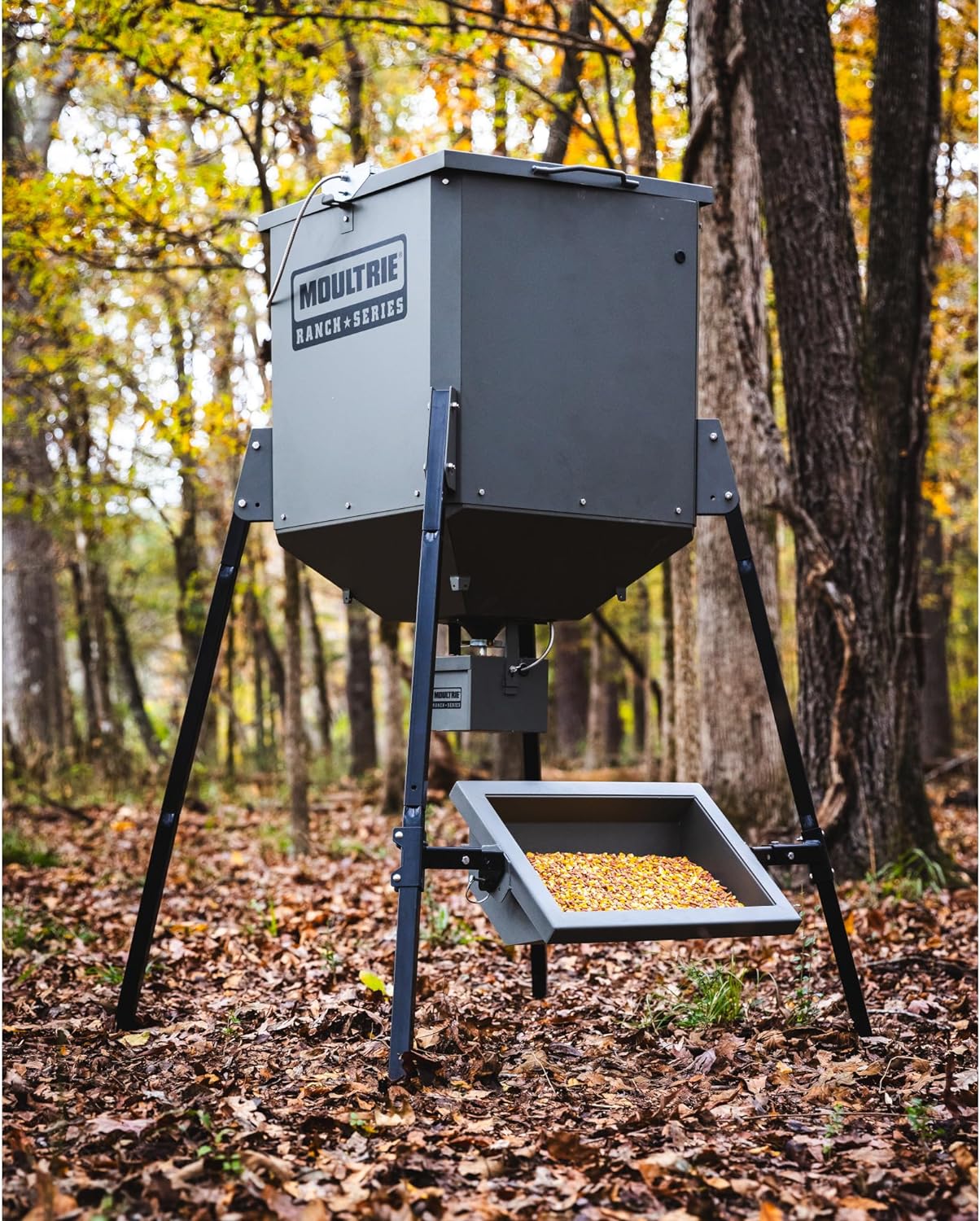 Moultrie Ranch SeriesĀ® Axis Feeder Trough - Durable Wildlife Feeding Solution