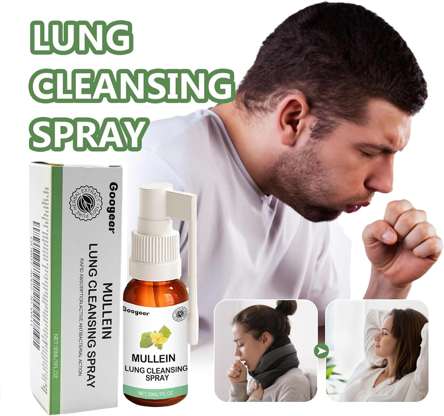 Mullein Leaf Extract Lung Cleansing Spray - 1 Piece Bottle