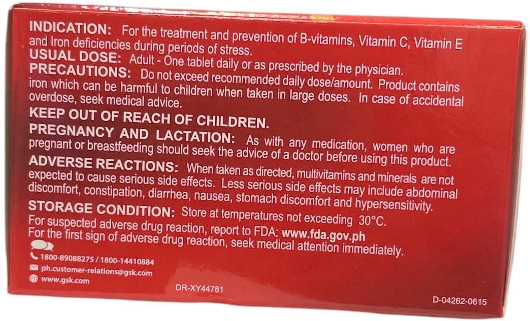 Multivitamin with Iron for Stress Relief - 30 Tablets