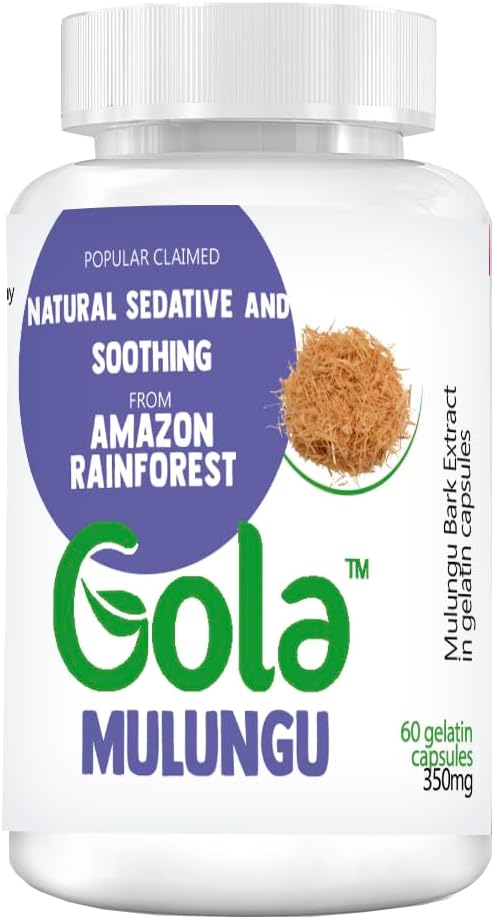 Mulungu Extract Capsules 350mg - 60 Capsules for Sleep and Calming - GOLA FOODS