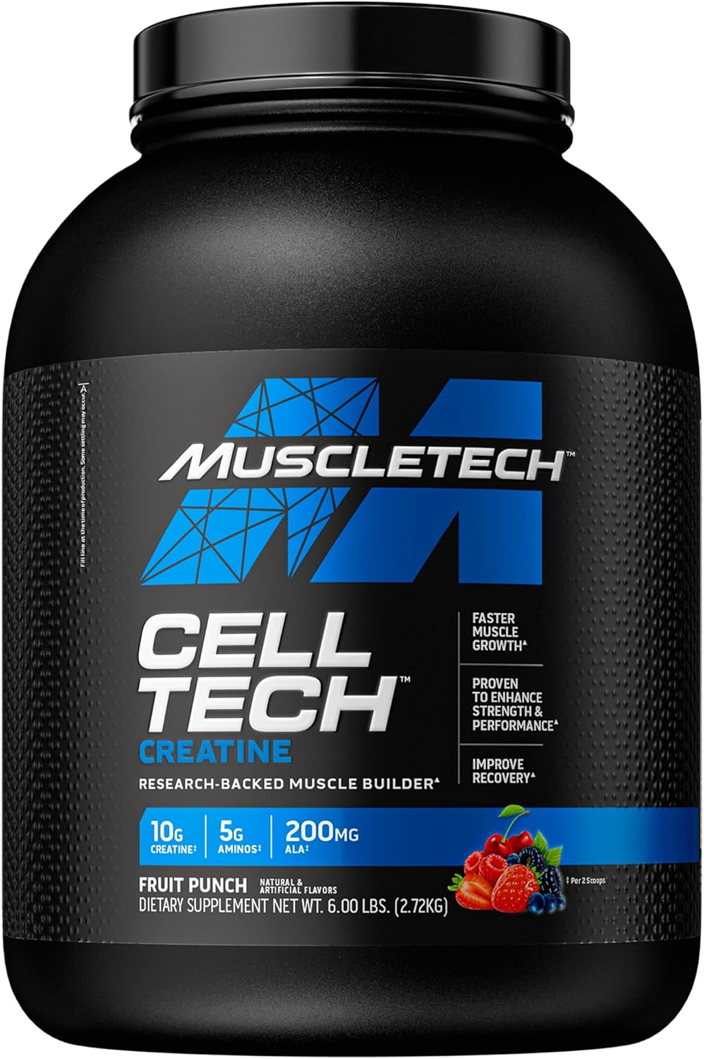 MuscleTech Nitro-Tech Protein Isolate & Peptides + Creatine for Muscle Gain & Cell-Tech Post-Workout Recovery Drink