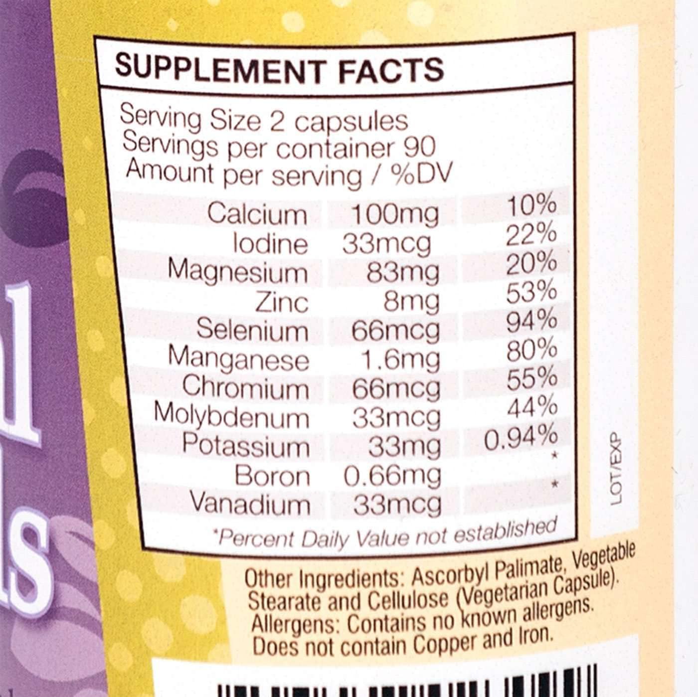 Nashua Nutrition HealthSmart Diet Supplement with Nature's Essential Minerals - Immune, Cardiovascular, and Bone Health Support - 180 Capsules