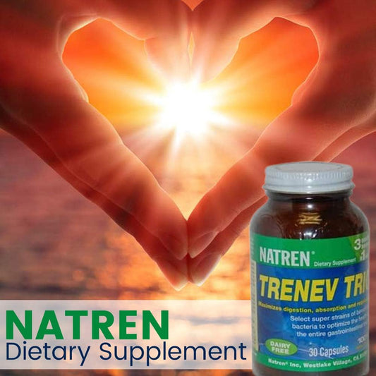 Natren Trenev Trio Probiotic Capsules - 30 Billion CFU Each - Dairy-Free Supplement for Intestinal Health & Digestion - 90 Capsules Total