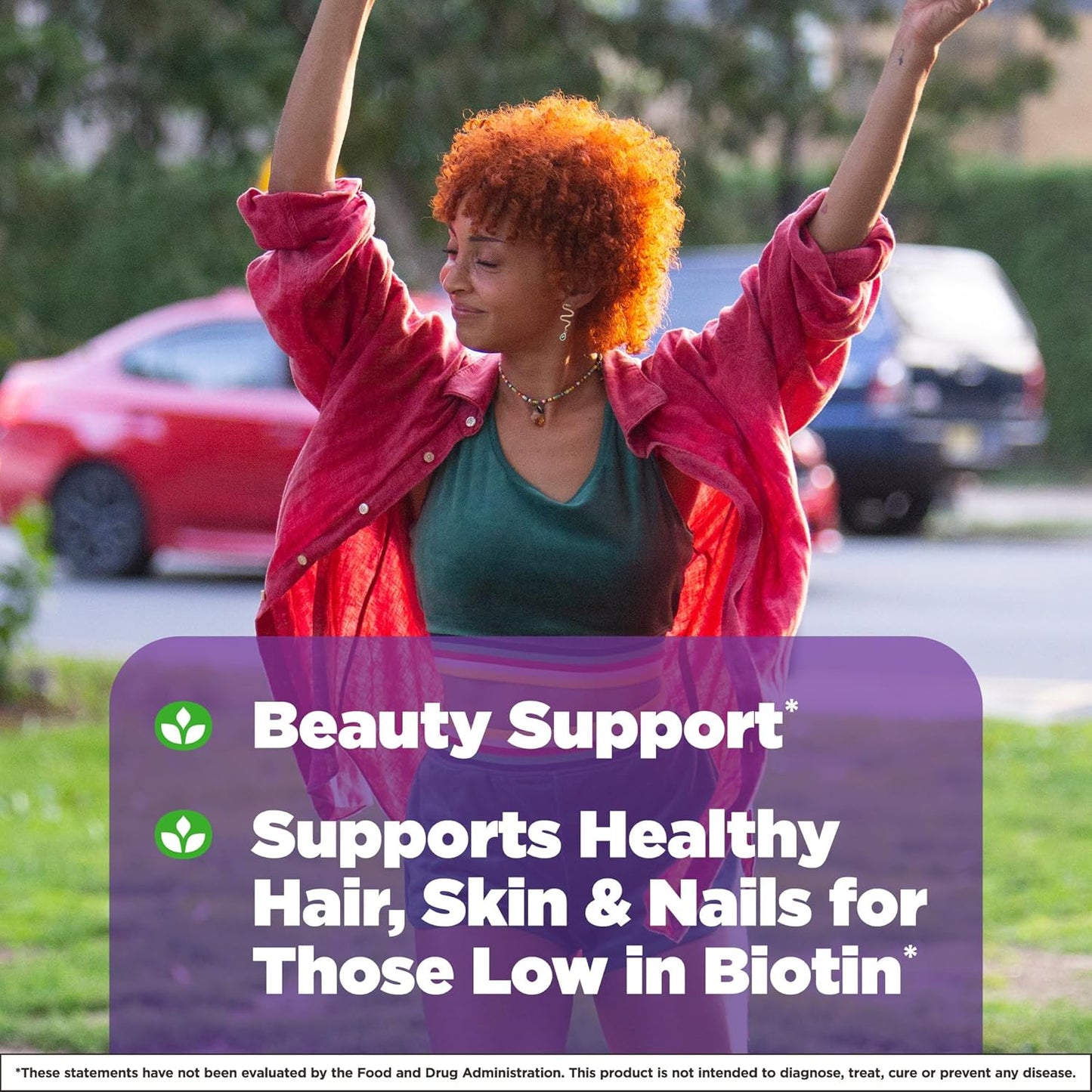 Natrol Beauty Biotin 10000mcg Fast Dissolve Tablets, 180 Day Supply, Strawberry-Flavored, Hair Skin Nails Dietary Supplement