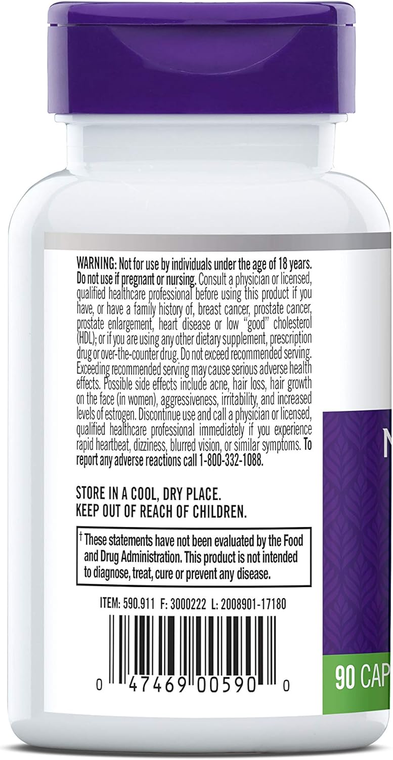 Natrol Mood & Stress DHEA 25mg Capsules - Hormone Balance & Mood Support - 180 Capsules, 180 Day Supply